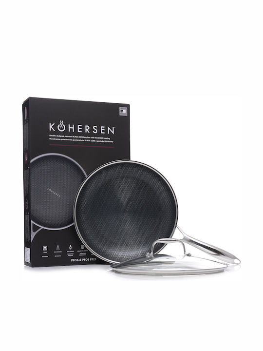 Kohersen Tigaie Black Cube Din Aluminiu Cu Capac 28cm