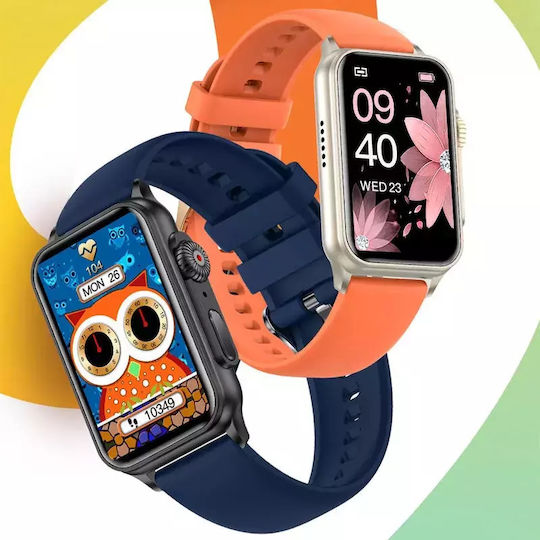 Smart Watch Nubi H23 Bluetooth Calling Heart Rate Calories Blood Pressure Remote Camera Pedometer Blue