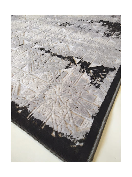 Klonaras Muse 563/ Rug Rectangular Silver Black