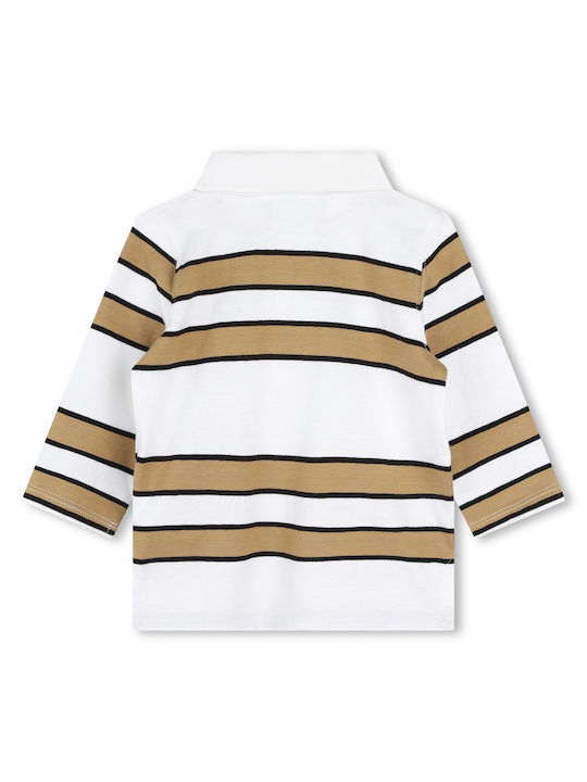 Hugo Boss Kids Polo Long Sleeve White