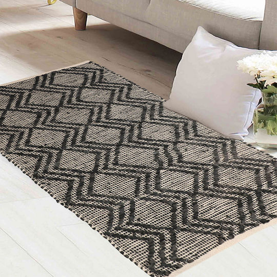 Melinen Rug Rectangular Gray