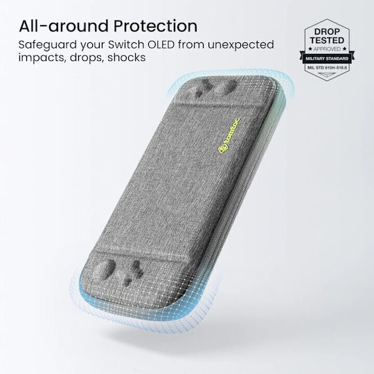 tomtoc Caz de protecție pentru Consolă Comutator OLED Gri