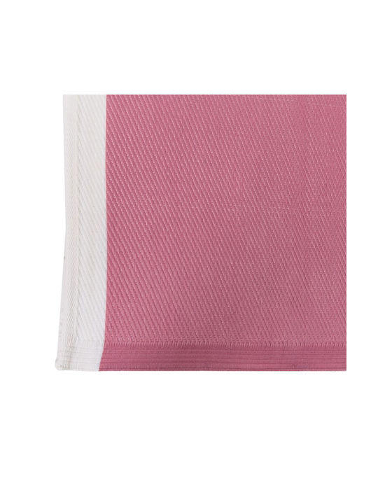 BigBuy Andros Rug Outdoor Rectangular Pink White