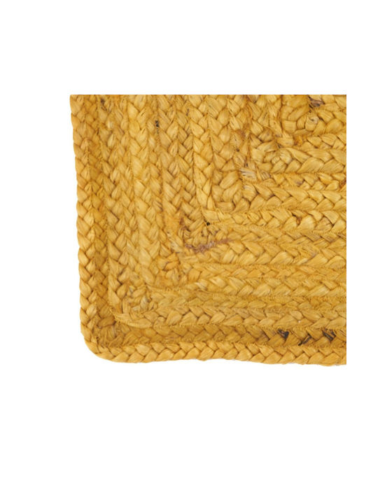 BigBuy Teppich Rechteckig Sommer aus Jute Yellow (#FFFFFF00)