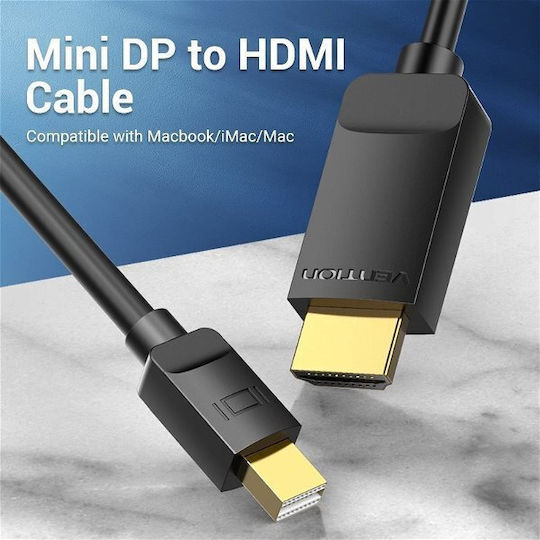 Vention Cable DisplayPort male - mini DisplayPort male 2m Black ()