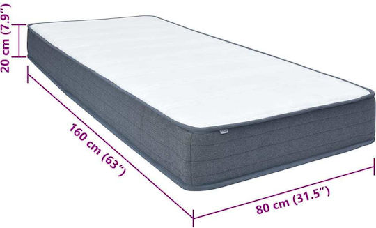 vidaXL Anatomisch Matratze Kinderbett Boxspring 80cmx160cmx20cm