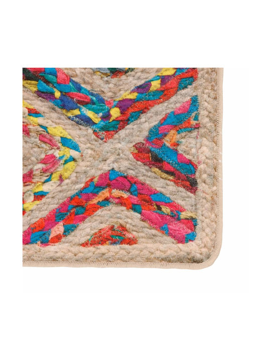 vidaXL Anti-slip Rug Rectangular Multicolour
