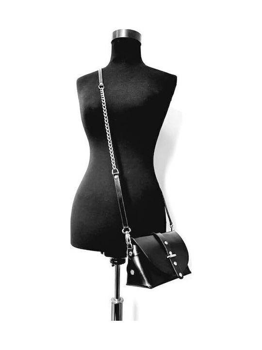 Leder Damen Handytasche Schwarz