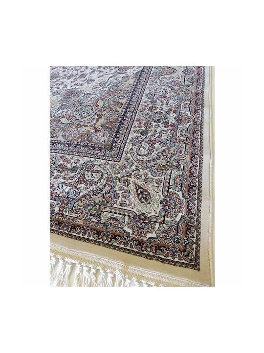 Royal X Χαλί Ορθογώνιο Μεταξένιο Cream-blue 240x300cm