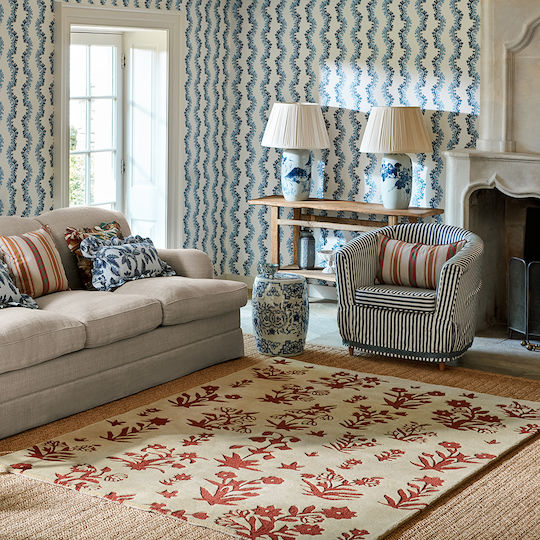 Sanderson Woodland Glade 146801 Covor Rectangular Roșcat maro