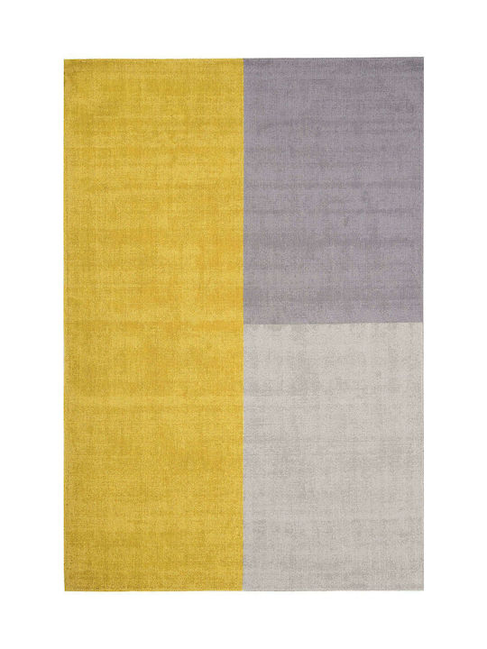 Asiatic London Blox Handmade Rug Wool Mustard