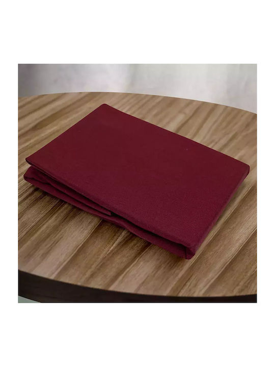 Lino Home Sheet Super-Double 240x260cm. Claro Red