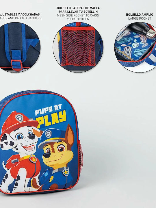 Cerda Paw Patrol School Backpack For Kindergarten Multicolour With Water Bottle Holder