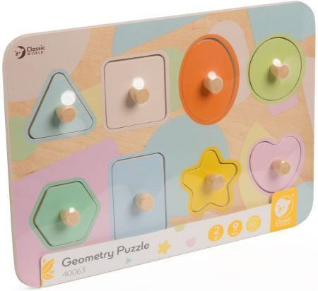 Kinder Steckpuzzle 9pcs Classic World