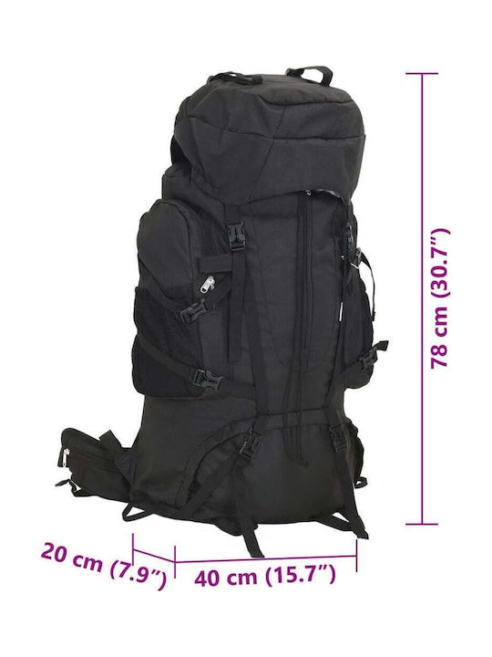 vidaXL Backpack Αδιάβροχο Μαύρο