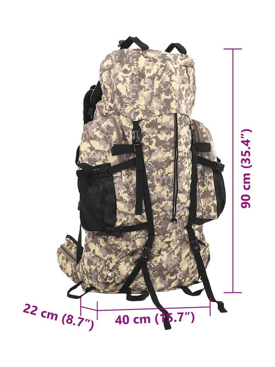 vidaXL Backpack Αδιάβροχο Καφέ