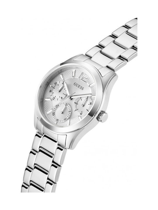 Guess Women's Watch with Silver Metal Bracelet