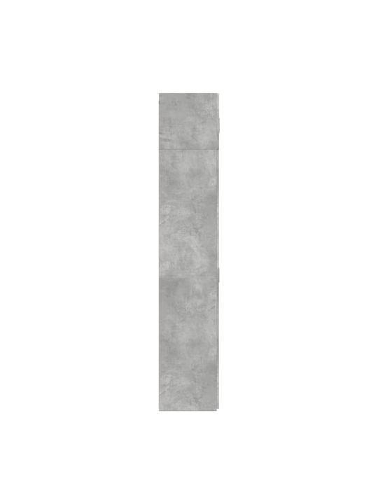 Double Door Wardrobe Gray 70x42.5x225cm