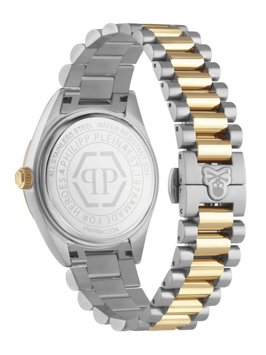 Philipp Plein Uhr Batterie mit Metallarmband Philipp Plein Uhr Batterie mit Metallarmband
