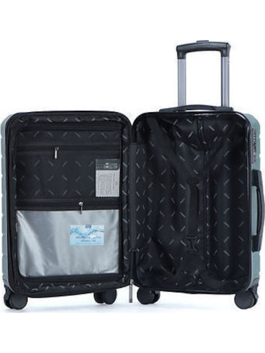 Lavor Cabin Hard Green Suitcase With 4 Wheels Height 55cm