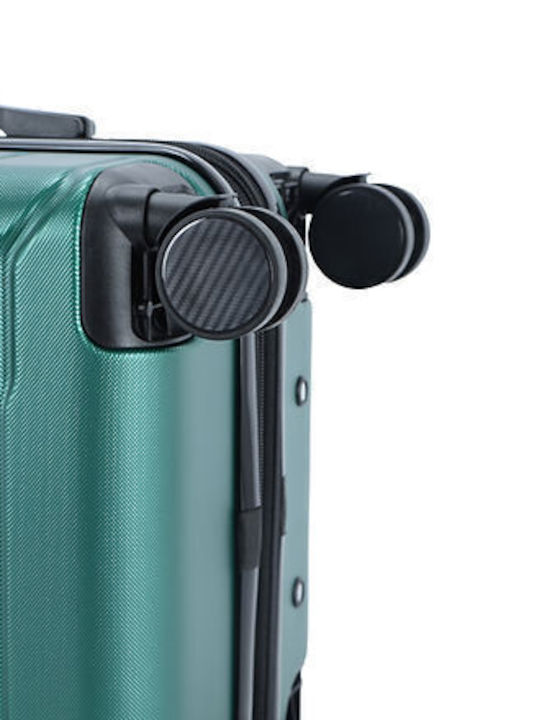 Lavor Cabin Hard Green Suitcase With 4 Wheels Height 55cm
