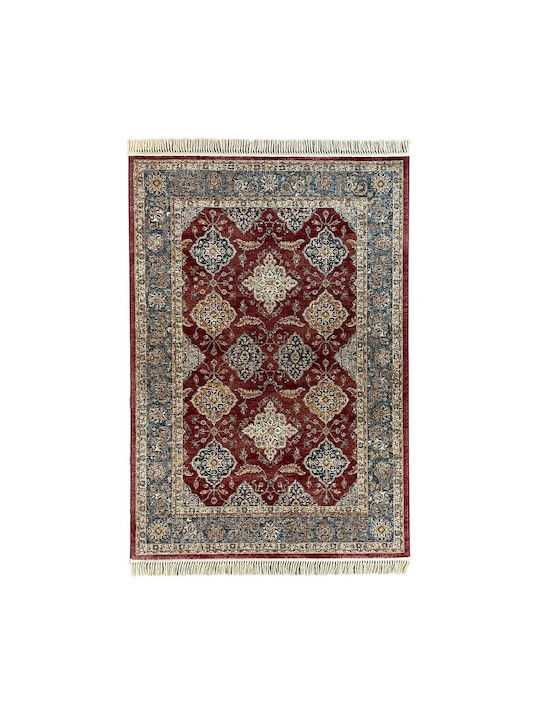 Ragolle Da Vinci Rug Rectangular with Fringes Red