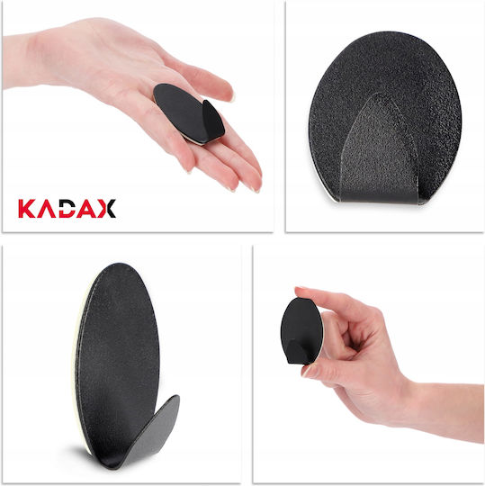 Kadax Кука Баня Единично с винтове Черен