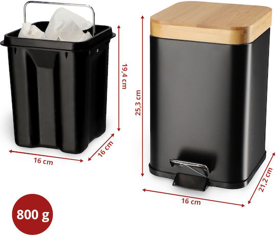 Kadax Coș De Gunoi Din Plastic Alb 3lt Kadax Coș De Gunoi Din Plastic Alb 3lt