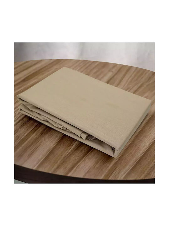 Lino Home Claro Pillowcase Set with Envelope Cover Beige 50x70cm.