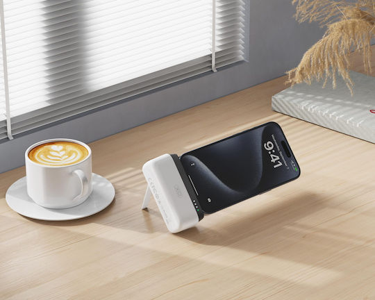 XO PR244 Lightning Power Bank 5000mAh 20W Quick Charge 2.0 / Quick Charge 3.0 Λευκό