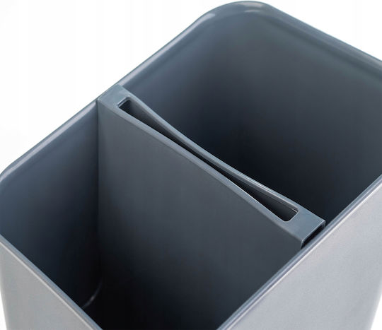 Kadax Сушилник за прибори от пластмаса сив 14x11x16см