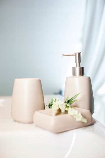 Kadax Dispenser Bucătărie Ceramică Bej 400ml