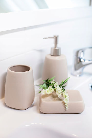 Kadax Dispenser Bucătărie Ceramică Bej 400ml