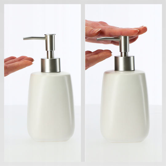 Kadax Dispenser Κουζίνας Κεραμικό Λευκό 400ml