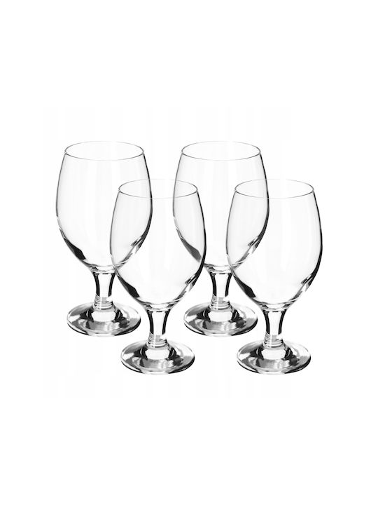 Kadax Set of Glasses Beer, μπίρας / Water made of Glass Stemmed 400ml 4pcs