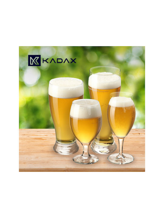 Kadax Glas Bier, μπίρας / Wasser aus Glas Kelch 410ml 1Stück