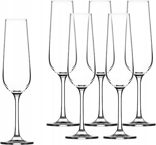 Kadax Set Brillen Champagner Kelch Glas 200ml 6 Stück