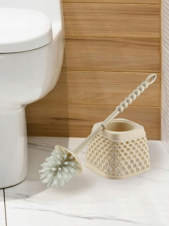 Kadax Plastic Coș de gunoi pentru baie Bej