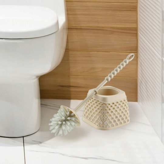 Kadax Plastic Coș de gunoi pentru baie Bej