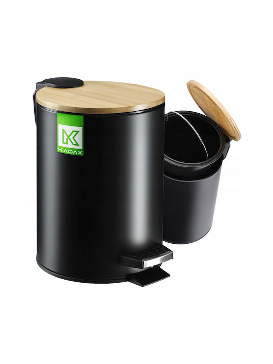 Kadax Metalic Perie de toaletă 3lt Negru