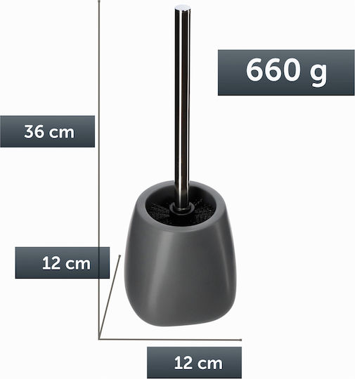 Kadax Ceramic Toilet Brush Gray