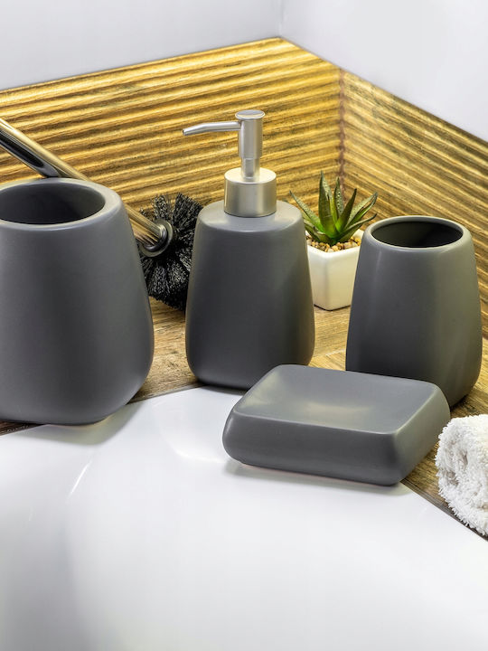 Kadax Ceramic Toilet Brush Gray