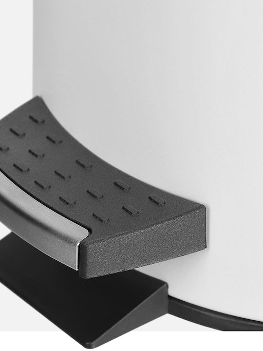 Kadax Metallisch Badezimmer Mülleimer 3Es Weiß
