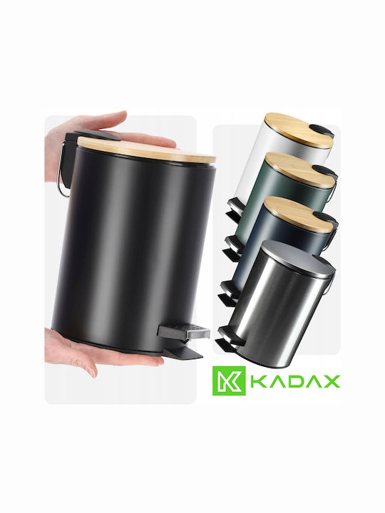 Kadax Metalic Perie de toaletă 3lt Negru