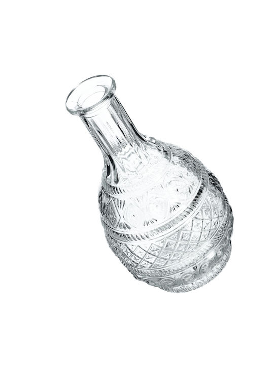 Kadax Kristall Karaffe zum Servieren Whiskey 28cm mit Verschluss Transparent 1000ml 1Stück
