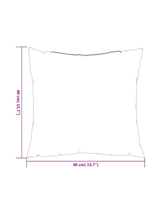 vidaXL Pernă De Canapea De Grădină Waterproof Albastru/Alb 4 Buc 40x40 Cm