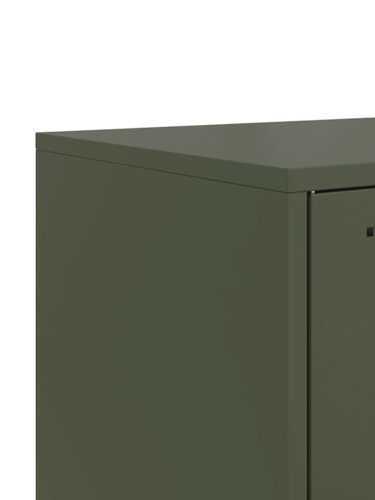 Έπιπλο Τηλεόρασης Μεταλλικό Λευκό Μ36xΠ39xΥ107cm