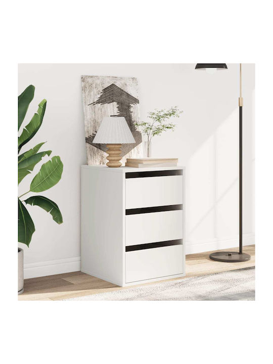 Wooden Chest of Drawers White 40x41x58cm