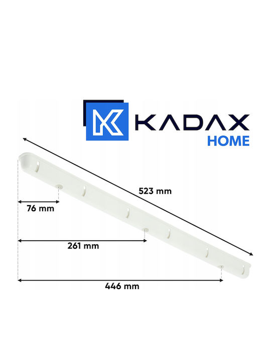 Kadax Klappbar Wäscheständer Hängend mit einer Länge von 3m