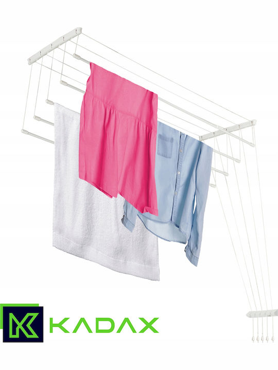 Kadax Πτυσσόμενη Απλώστρα Κρεμαστή με Μήκος Απλώματος 3m